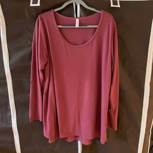 EUC LuLaRoe Lynnae - 3XL - Solid Pink Berry